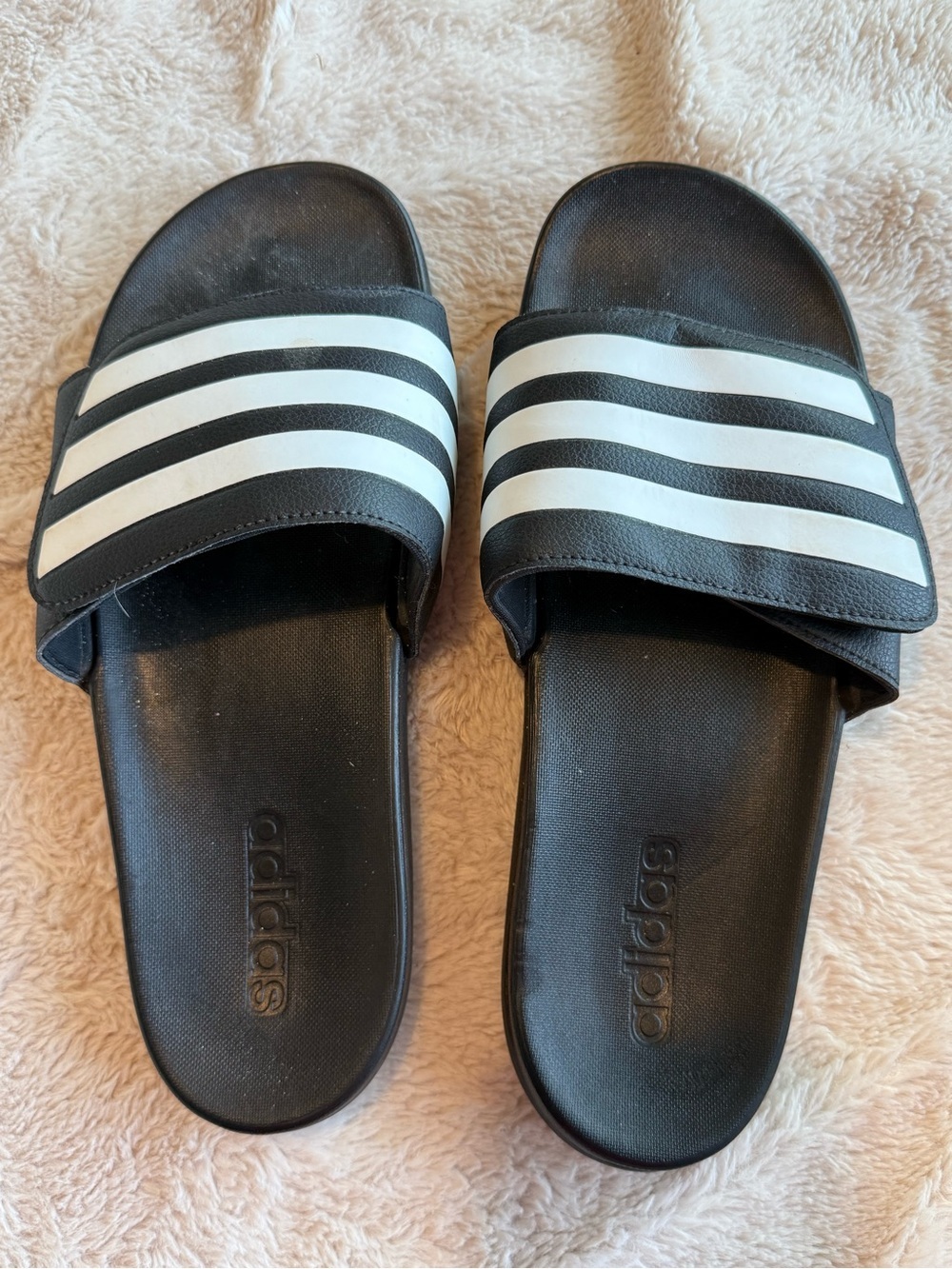 Adidas Adilette Comfort Slides Men's Sz 10